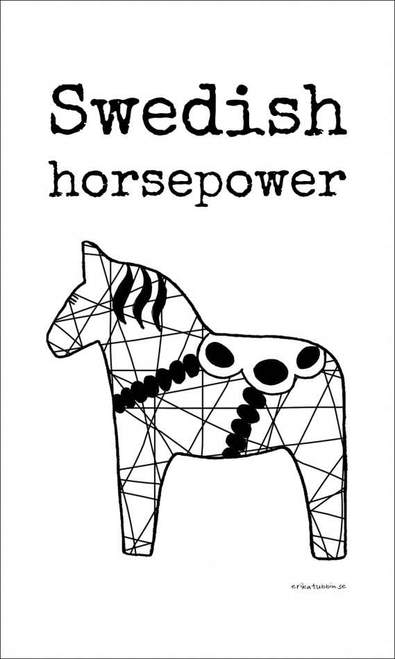 gästhandduk SWEDISH HORSEPOWER 30x50 cm