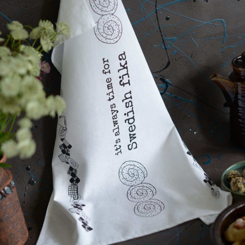 kökshandduk SWEDISH FIKA 50x70 cm