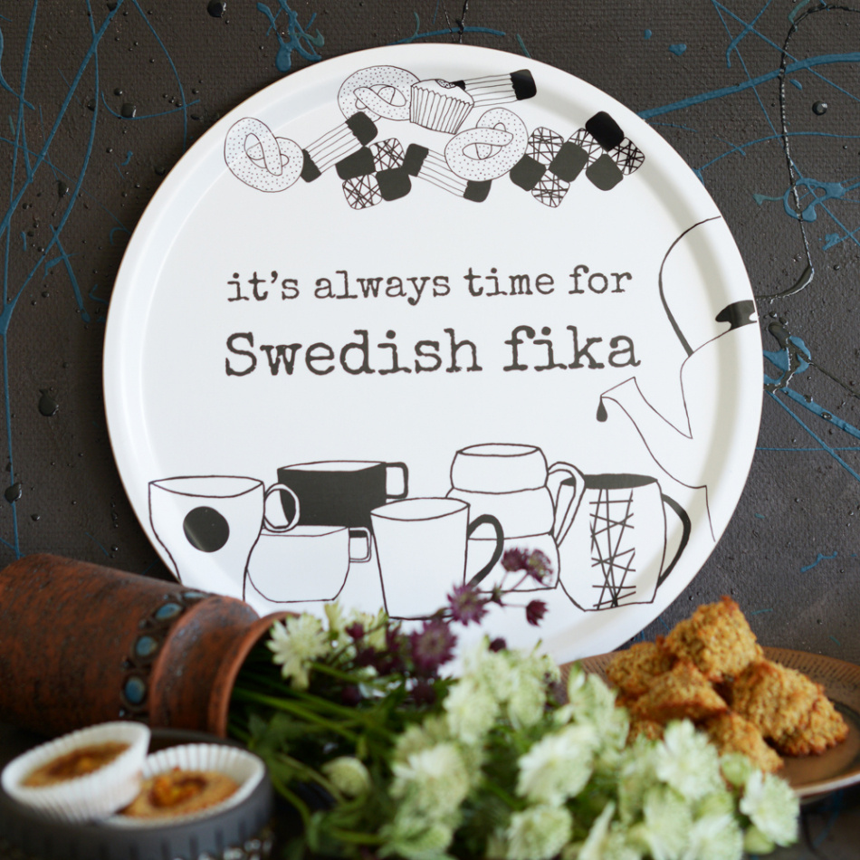 bricka SWEDISH FIKA 38 cm