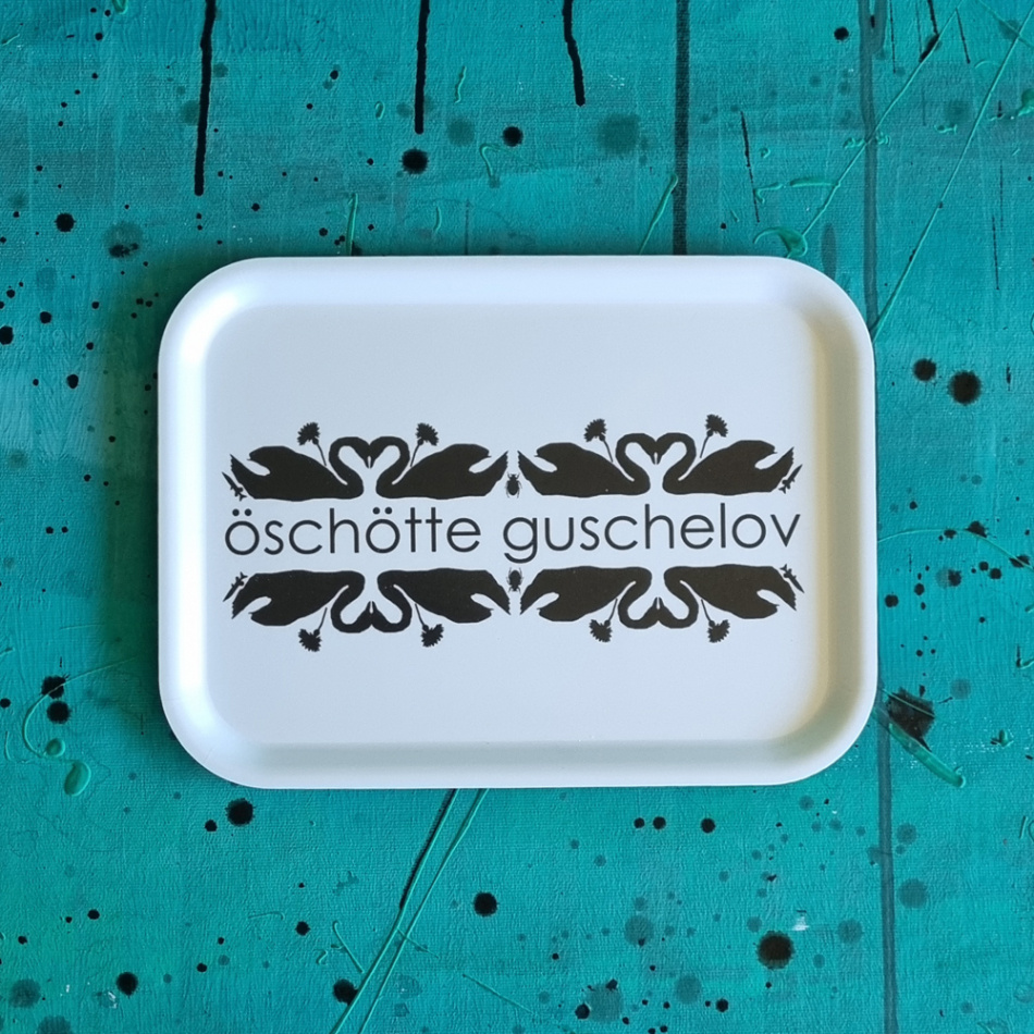 bricka ÖSCHÖTTE GUSCHELOV 27x20 cm