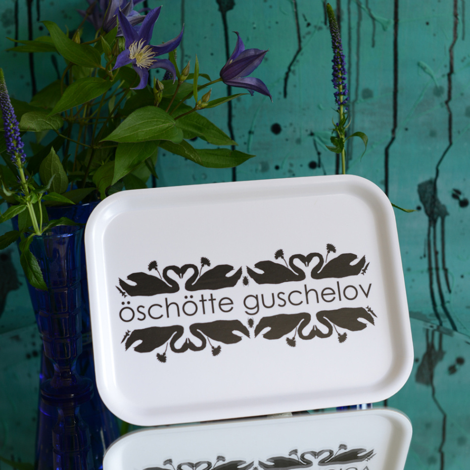 bricka ÖSCHÖTTE GUSCHELOV 27x20 cm