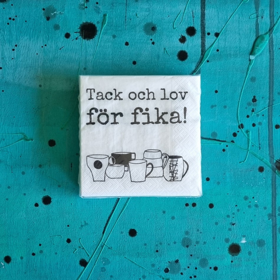 kaffeservetter TACK OCH LOV