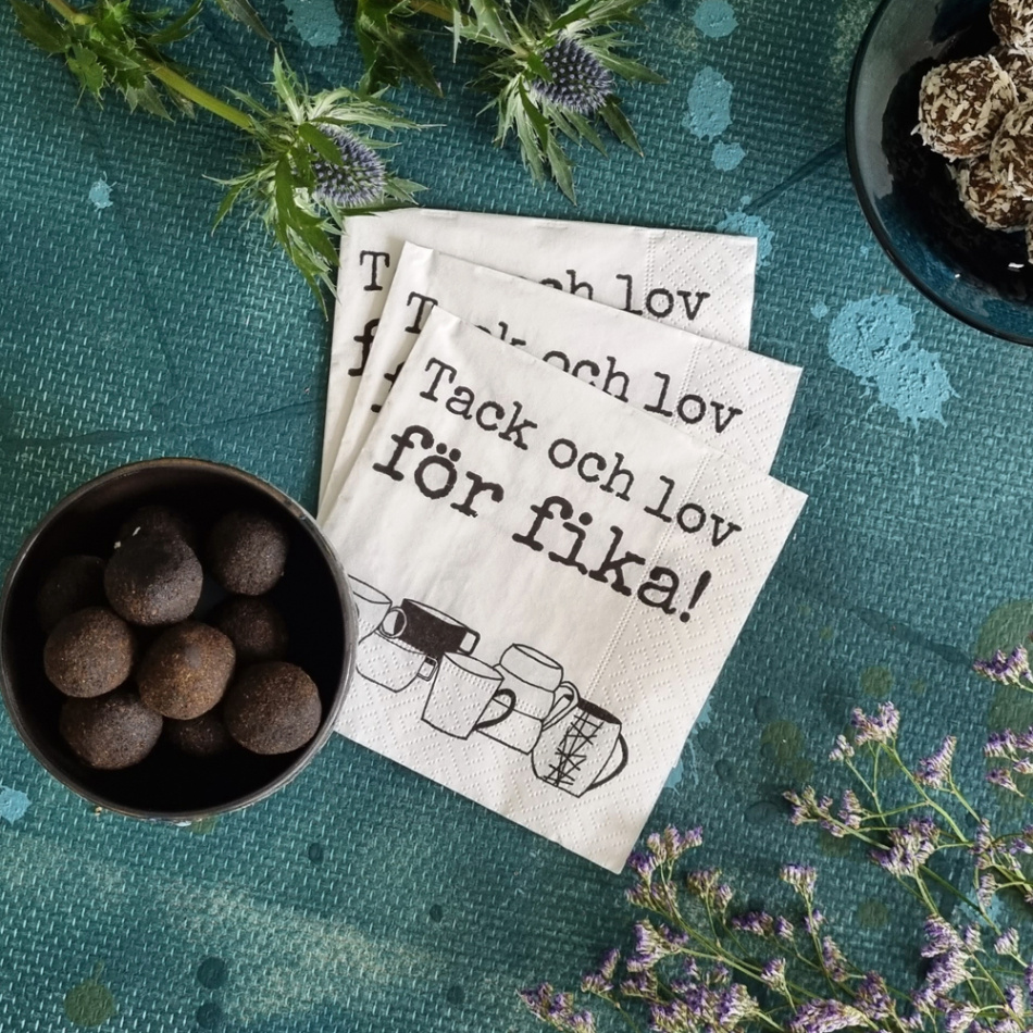 kaffeservetter TACK OCH LOV