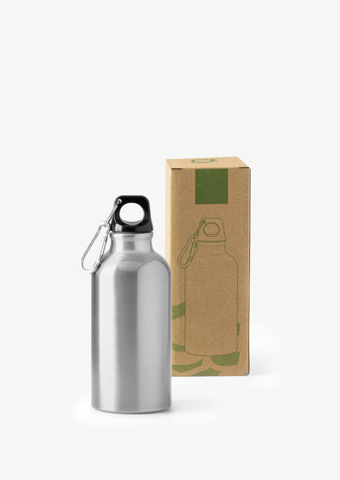 Återvunnen Aluminiumvattenflaska Ådahl, 400 ml